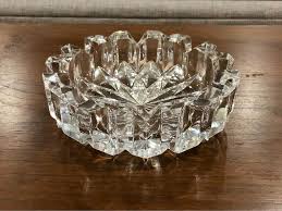 Sculptural pair of 1970s mikasa hand crafted lead crystal prism design california dreamin art jewelry etc ruby lane. Vintage Mikasa Hoya Heavy Crystal Ashtray Bowl Candy Dish Starburst Pa Knox West