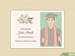 News release of graduation candidates. 3 Simple Ways To Address Graduation Announcements Wikihow