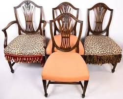 Maybe you would like to learn more about one of these? Lot Art 4 Hepplewhite Style Shield Back Dining Chairs