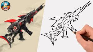 ¿cómo puedo generar diamantes gratis para free fire? Free Fire Drawing Scar Megalodon Alpha How To Draw Free Fire Gambar Free Fire Youtube
