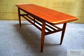 Crafted of wood and wood composite ; Large Parker Coffee Table Objective Fine Vintage Design