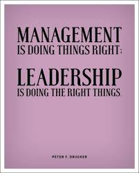 Management Is Doing Things Right Leadership Is Doing The Right Things Peter Drucker Leadership Mana Leadership Quotes Leadership Inspiration Leadership