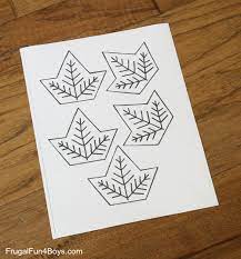 2) draw a line from top to bottom on the index card. Leaf Tessellation Collaborative Stem Art Project Frugal Fun For Boys And Girls