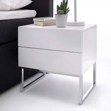 Nachtkonsole Possible In Weiss Chrom 50 Cm Breit Nachttisch Weiss Nachtkonsole Nachttisch Weiss Hochglanz