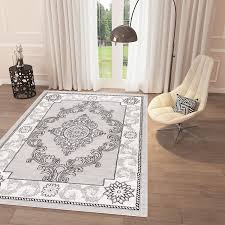 Black And White Area Rug Bedroom Black And White Grey Bright Classic Off White Area Rug 5 3 X 7 3 Casual Modern Rug For Dining Li Black Carpet Bedroom Living Room Bedroom How To Clean Carpet