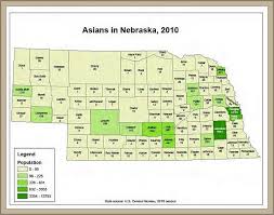 Map Asians In Nebraska 2010 Infographic Tv Number One