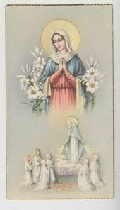 Birthday Card For Mother Mary 5 8 X 10 5 Cm Original Antique Holy Card Back Blank Ebay Vintage Holy Cards Holy Cards Antique Holy Card