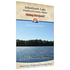 maine sebasticook lake fishing hot spots map