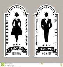 Photo About Restroom Premium Retro Signs Vector Lady Gentleman Collection Vector Illustration Illustration Of Busi Vintage Toilet Toilet Sign Toilet Symbol