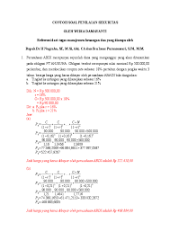 Contoh pembuatan soal pilihan ganda. Doc Contoh Soal Penilaian Sekuritas Widia Damayanti Academia Edu