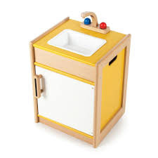 junior chef wooden play kitchen sink
