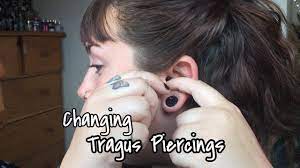 Changing Piercings Tragus Youtube
