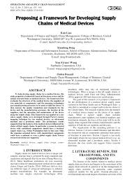 Slh medical supply is a vetted and trusted source of many ppe products for businesses and organizations across the usa. Pdf Proposing A Framework For Developing Supply Chains Of Medical Devices