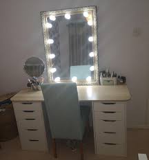 He bought me this micke vanity desk from ikea :) i love it so much, i've been wanting a white desk for a while now thank you baby<3. Built Myself A Basic Ikea Vanity With A Diy Hollywood Mirror Makeuporganization