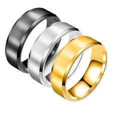 Solid Color Stainless Steel Ring