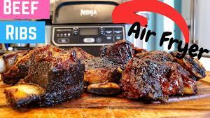 The ninja foodi grill can coax tons of flavor out of the pork shoulder, but i prefer the ninja foodi grill cooks your foods just as fast as an outdoor grill. Bbq Air Fryer Beef Ribs Ninja Foodi Grill Recipes Youtube