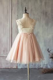 Flower Girl Dress Peach Tulle Dress Junior Bridesmaid Dress Etsy Blush Flower Girl Dresses Peach Tulle Dress Flower Girl Dresses