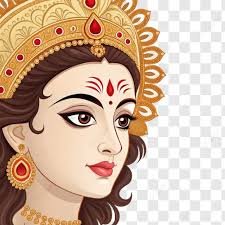 Maa Durga Face Clipart, Maa Durga, Durga Puja, Durgapuja PNG Resim Şeffaf  ve çizimi Ücretsiz İndirilebilir