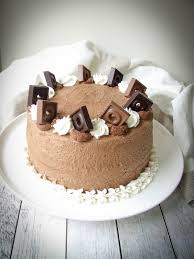 Chiffon cake farcita per compleanno. Zuccherofondente Torta Al Cioccolato E Buon Compleanno Gigi