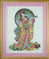 Free cross stitch patterns and free charts available for download. Cross Stitch Corner Design Works Red Geisha By Joan Elliott