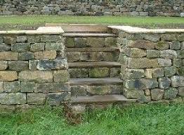 Garden Steps Dry Stone Wall Building Stone Stone Wall