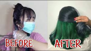 Cara mewarnai rambut sendiri menggunakan miranda b warna. Ombre Rambut Warna Hijau