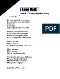 Berikut ini yang (mungkin) masih berkaitan dengan : Lagu Cemerlang Gemilang Terbilang