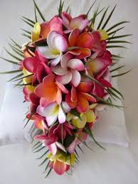 Amy Frangipani Teardrop Artificial Wedding Bouquet Artificial Wedding Bouquets Wedding Bouquets Sets Frangipani Wedding