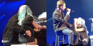 This post has been updated throughout with even more star is born compliments from bradley cooper, lady gaga, and me, hunter harris. Bradley Cooper Joined Lady Gaga Onstage In Vegas Their Chemistry Was Unreal Harper S Bazaar Lady Gaga Bradley Cooper A Star Is Born
