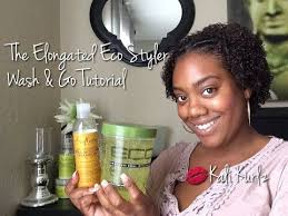 The Elongated Curls Eco Styler Wash Go Tutorial Youtube I Like This Product Combination Because It Giv Natural Hair Gel Eco Styler Gel Headband Hairstyles