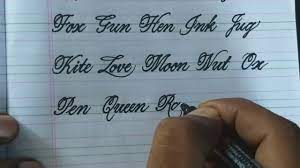 Writing all 26 letters of the english alphabet can seem like a challenge. How To Write Good And Neat Handwriting English Alphabet Words Youtube