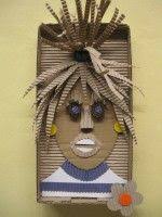 Plasticky Obraz Hlavy Z Kartonu A Vlnite Lepenky M O J E V Y T V A R K A Art For Kids Cardboard Art Arts And Crafts For Kids