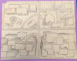 Birds Eye View City Drawing Easy Pin By Mr Awesome On Bird S Eye View Of A City In One Point Perspective One Point Perspective Birds Eye Birds Eye View