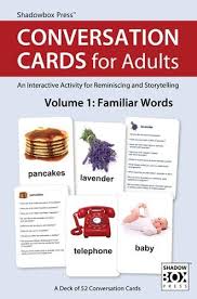 That is, you may choose more than one correct answer. Conversation Cards For Adults Familiar Words Dementia Activities For Seniors With Memory Loss Alzheimer S Products Reminiscing Storytelling Interactive Activity 52 Cards Shadowbox Press Matthew Schneider Deborah Drapac Bsn Rn