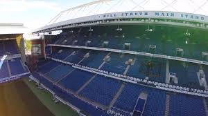 drones eye view of ibrox