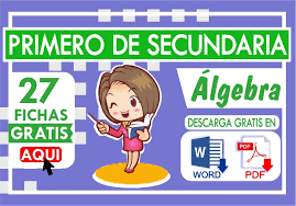 Descarga gratis más de 2000 ejercicios de álgebra contenidas en 27 fichas educativas, creados para estudiantes de primero de secundaria o que tengan entre 12 y 13 años, lo podrás descargar en pdf y word todos los materiales educativos que quieras, son totalmente gratis. Algebra Formulas Y Ejercicios Para Resolver Recursos 2021