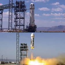 Jeff bezos will travel to space next month on the first crewed flight of the new shepard, the rocket ship created by blue origin, bezos's aerospace manufacturing company. The Blue Origin Rockets Funded By Jeff Bezos Definitely Caught My Eye Mildlypenis