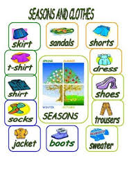 Seasons And Clothes Clothes Worksheet Seasons Worksheets Worksheets