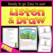 Free Listening Activity Students Practice Focusing And Active Listening To Verbal Directio Follow Directions Activity Following Directions Writing Activities