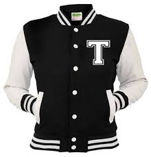 Black And White Varsity Jacket Personalized Black American Varsity Jacket Base Ball Jacket Letterman Jacket Black White Custom Letter T In 2020 Black Letterman Jacket Letterman Jacket Varsity Jacket