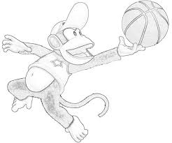 Gratis kleurplaten om te printen. Donkey Kong Returns Coloring Pages
