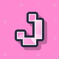 Total number of letters in the alphabet. Letter J Colorful Pixel Art Alphabet Typeface With Shadow Vector Typography Design Royalty Free Cliparts Vectors And Stock Illustration Image 102613554