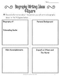 Biography Writing Unit Lesson Plans Graphic Organizers Writing Units Teaching Process Writing