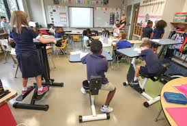 Pottstown Students Exercise Bodies And Brains Through Active Learning In The Classroom Kinesthetic Classroom Exercise Classroom