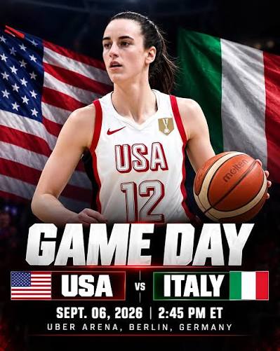 GAME DAY IS HERE! Caitlin Clark and Team USA are ready for a huge matchup  against Italy at the FIBA Women's Basketball World Cup. Clark will look to  make an impact on