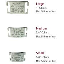 But the cheap, jingly id dog tags simply would not do, so we developed the pet id for pets. Collar Pet Id Tag For Adjustable Nylon Dog Collars Leashboss