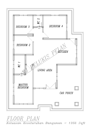 Pelan rumah 2 tingkat 7 bilik tidur 6 bilik air. Nj Pelukis Plan Pelan Rumah 4 Bilik 2 Bilik Air Keluasan Facebook