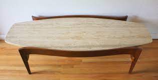 Choose from contactless same day delivery, drive up and more. Mid Century Modern Surfboard Coffee Table With Floating Marble Top Picked Vintage