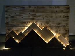 Mountain Wall Decor Light Up Pallet Wall Decor Mountain Wall Decor Wall Decor Lights