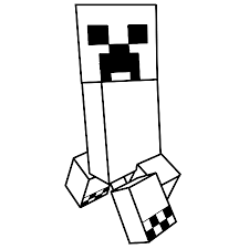 Dessin Le Creeper De Minecraft A Colorier Coloriage Minecraft Coloriage Dessins Minecraft